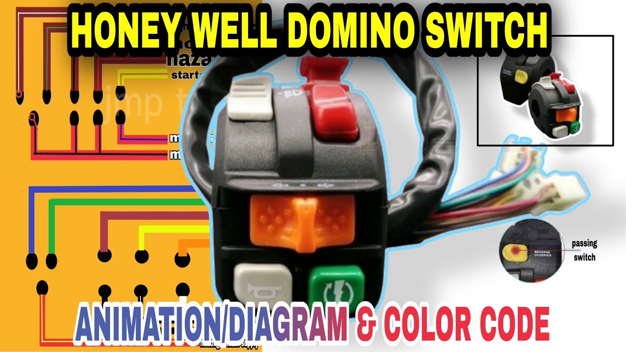 Honeywell domino handle switch color coding tutorial |how to install Honeywell domino switch