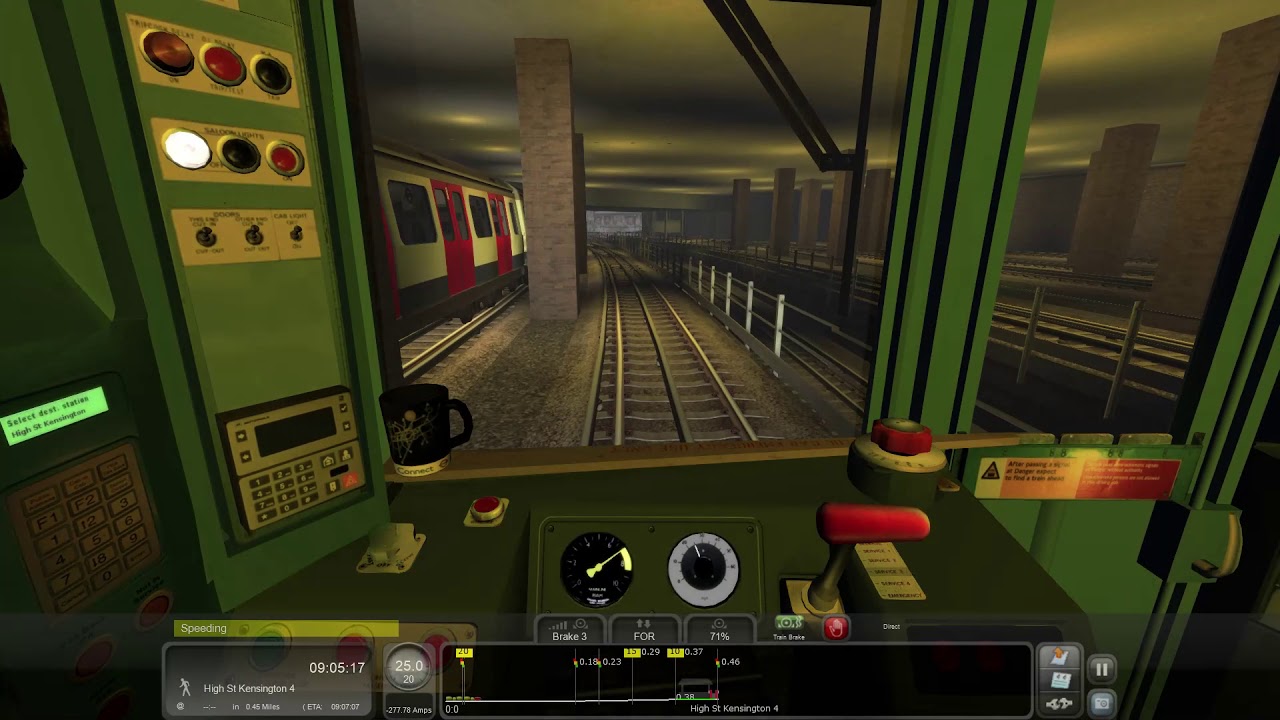 Train Simulator 2020 | District Lines | Olympia To High Street Kensington And Back | D78 Stock
