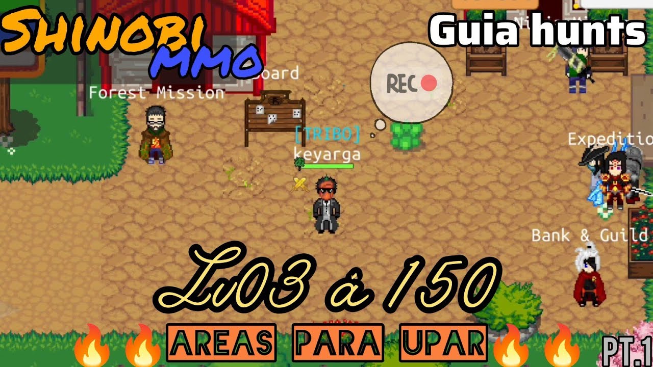 Guia para upar do Lv03 á 150 (Shinobi MMO) Pt.1