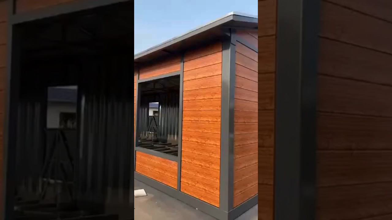 Panel tipo PU para vivienda ligera y segura #fireproofpanel #aislamiento