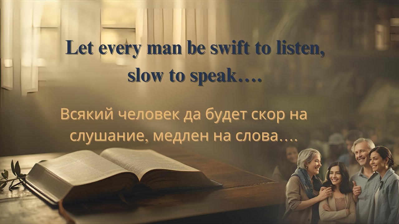 Всегда стремитесь больше слушать, чем говорить. Let every man be swift to listen, slow to speak….
