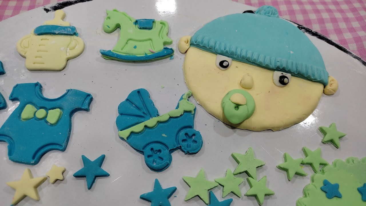 أشكال بيبي  بعجينة السكر  