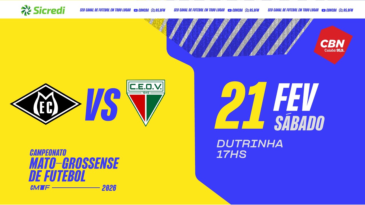 Campeonato Mato-Grossense 2026 | MIXTO X OPERÁRIO