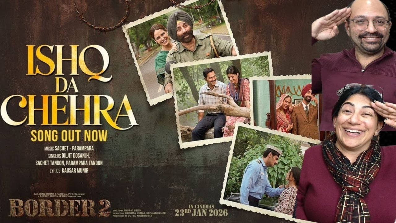 BORDER 2: Ishq Da Chehra 🎻🎻| Sunny Deol, Varun D, Diljit Dosanjh, Ahan S