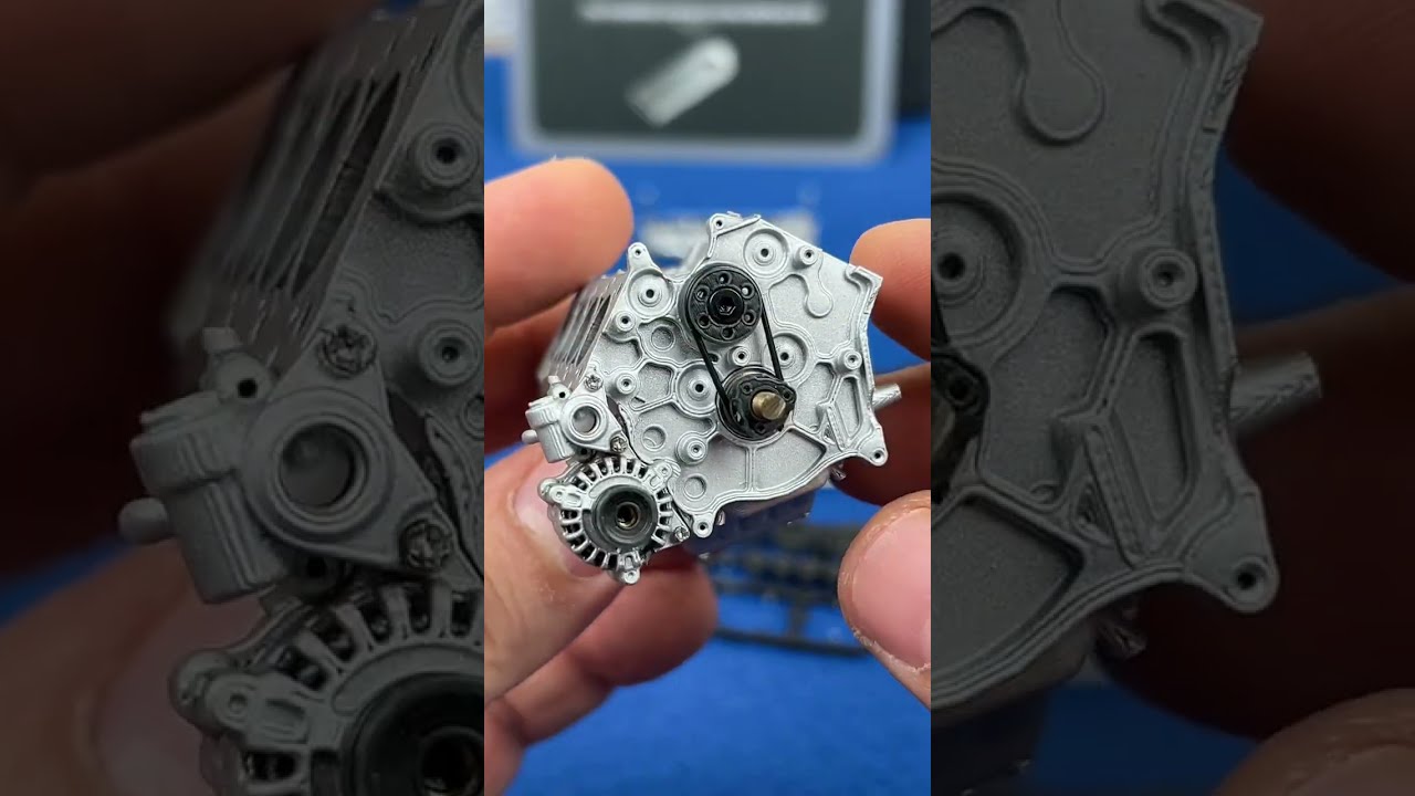 V8 Engine 1:10 Rc Car Model Kit Simulation By moyustore