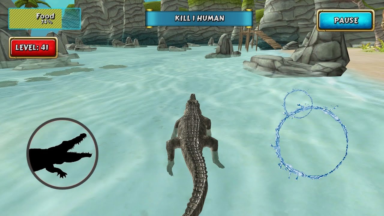 Crocodile Simulator Beach Hunt Android Gameplay #4