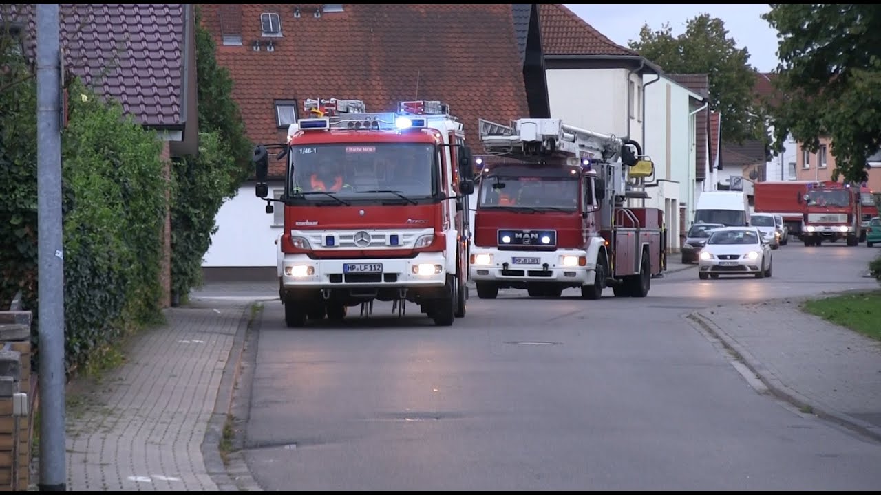 [Brand in einer Schule] Inspektionsübung der Feuerwehr & DRK Bürstadt 2015