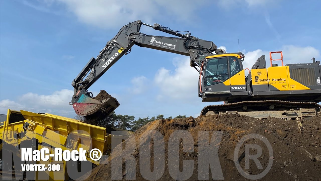 Vortex-300 von der MaC-Rock Gmbh Vorabsiebung und auflockern von bindigen Boden