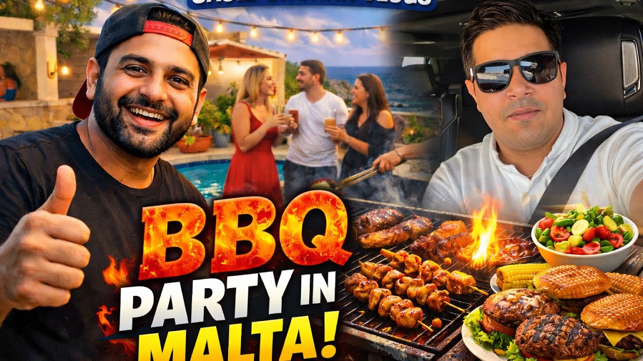 BBQ Fun Under the Malties Sun 🇲🇹 | Weekend Enjoy in Malta 🇲🇹 | #maltavisa #malta #bbq #desi #pakista