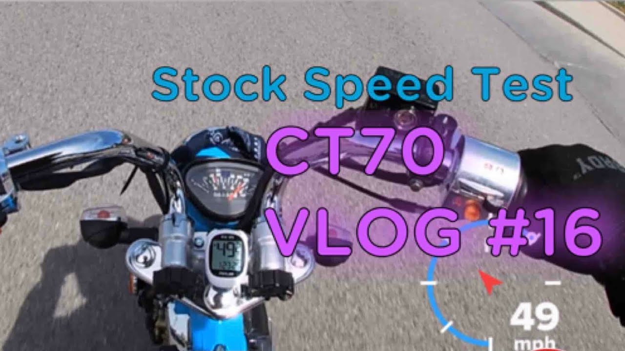 Icebear Champion 125 (Ct70 Clone) Vlog 16 125cc Stock Carb Speed Test