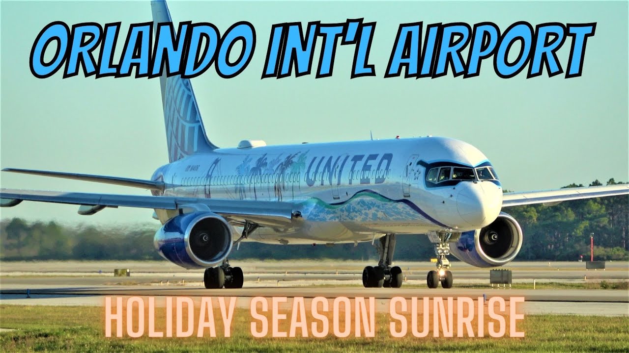 (4K) HOLIDAY TIME SUNRISE | PLANE SPOTTING | ORLANDO INT'L AIRPORT #MCO #AVIATION 12/19/22.