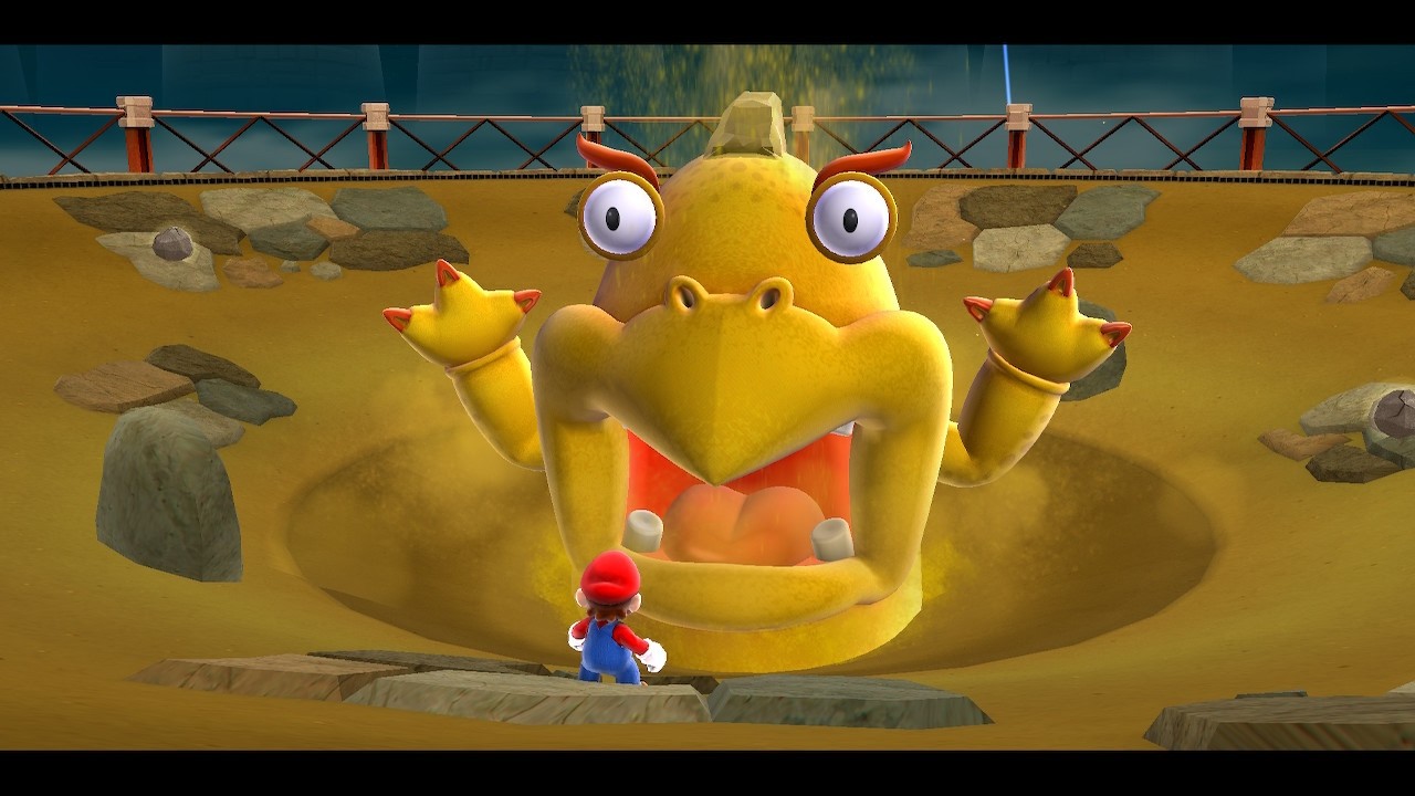 Nos enfrentamos a un monstruo de arena [Super Mario Galaxy 2