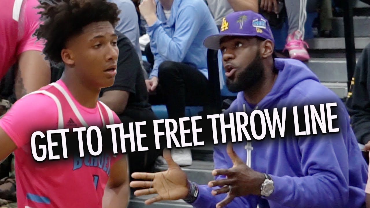Mikey Williams Gets Advice from LeBron James in State Playoffs!