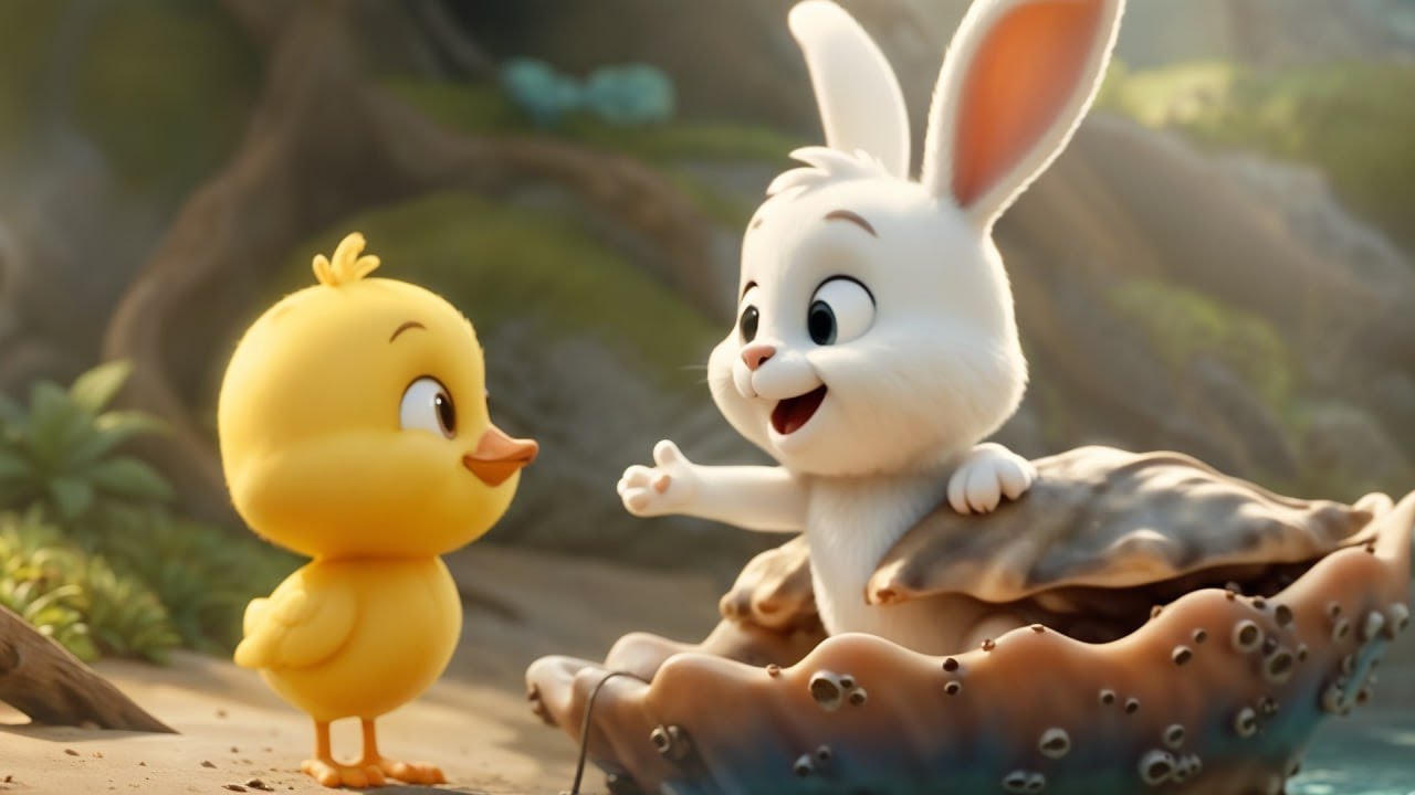 Hop and Quack Discover a Giant Clam Shell in the Enchanted Forest | Happy Hop Garden