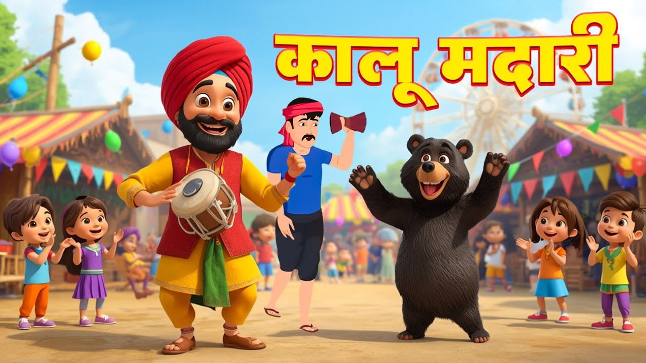 Kalu Madari Aaya | कालू मदारी आया | Hindi Rhyme For Children's | Hippo Rhymes | Nursery Rhymes