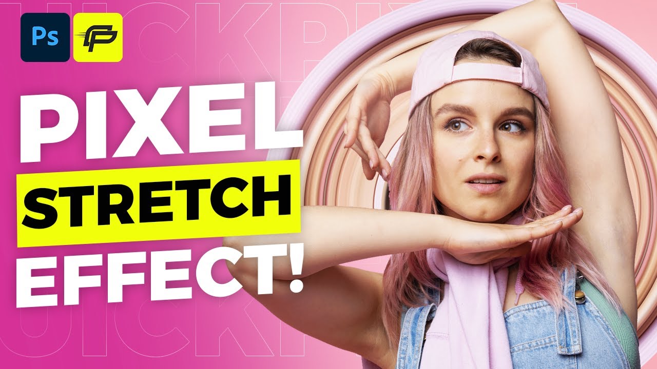 Photoshop Tutorial: How to Create Circular Pixel Stretch Effect | Beginner Tutorial by QuickPixel