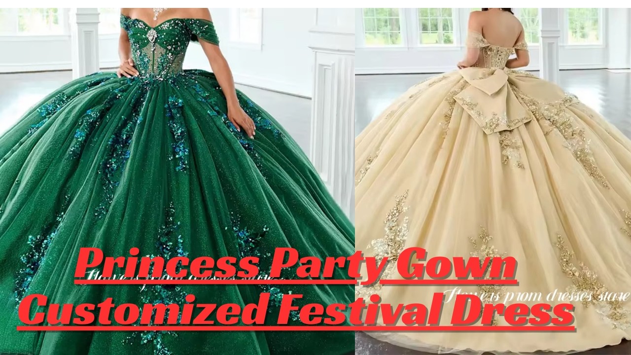 Princess Party Gown Customized Festival Dress