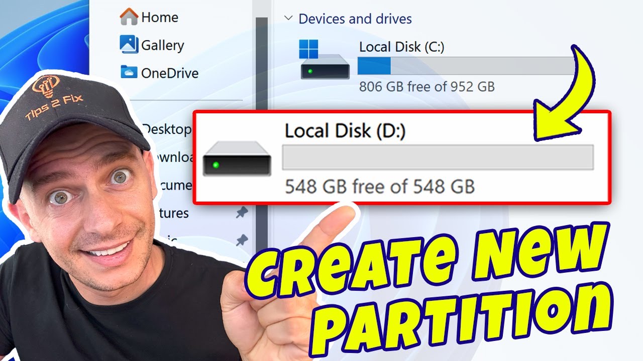 Как создать новый раздел диска D в Windows 11 (самый простой способ)