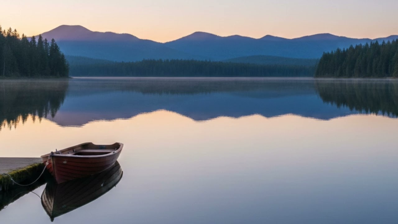 Calm Gentle Music by the lake 