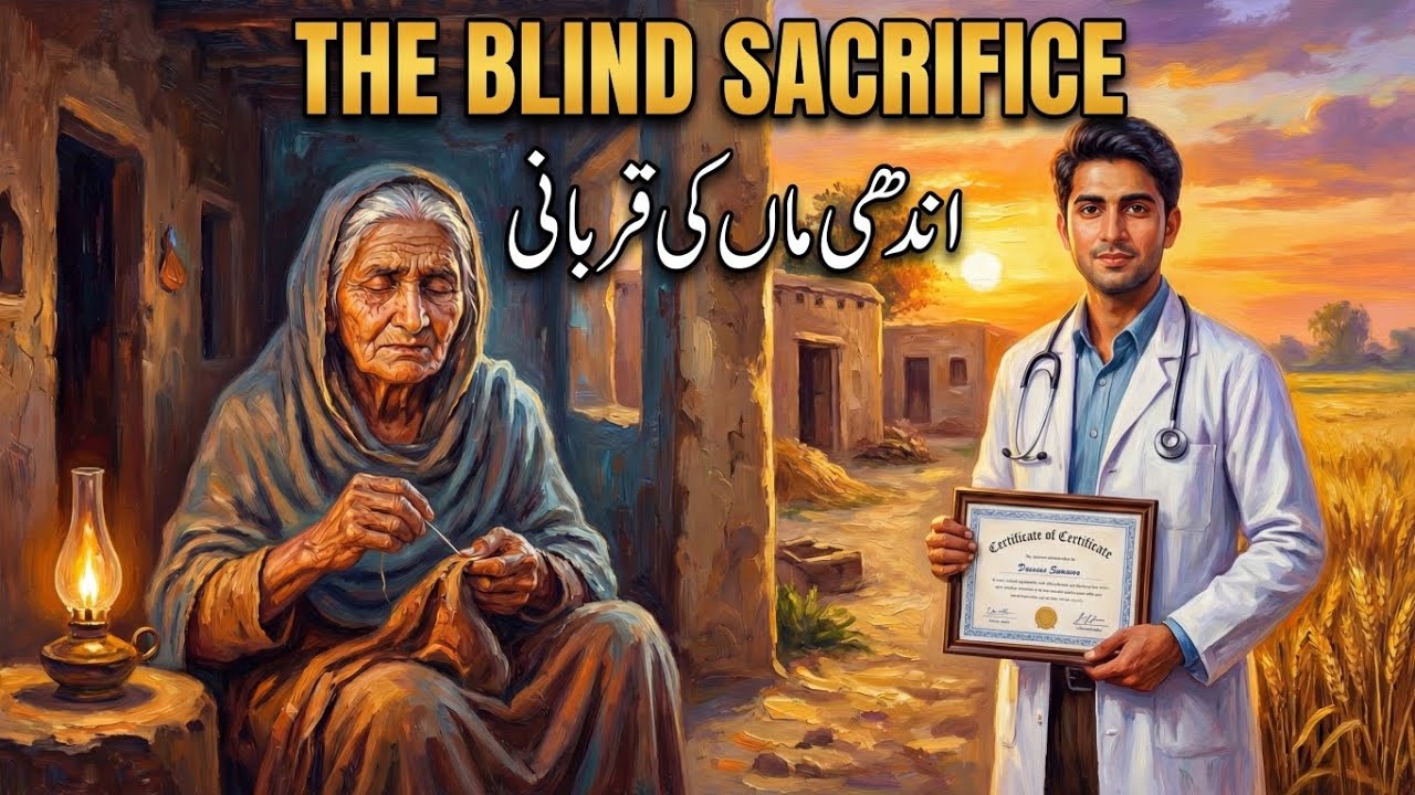 She Lost Her Eyes for Her Son | Maa Ki Qurbani | Emotional Punjabi Village Story | Oil Painting Film