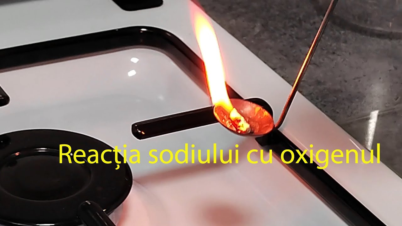 Reacția sodiului cu oxigenul