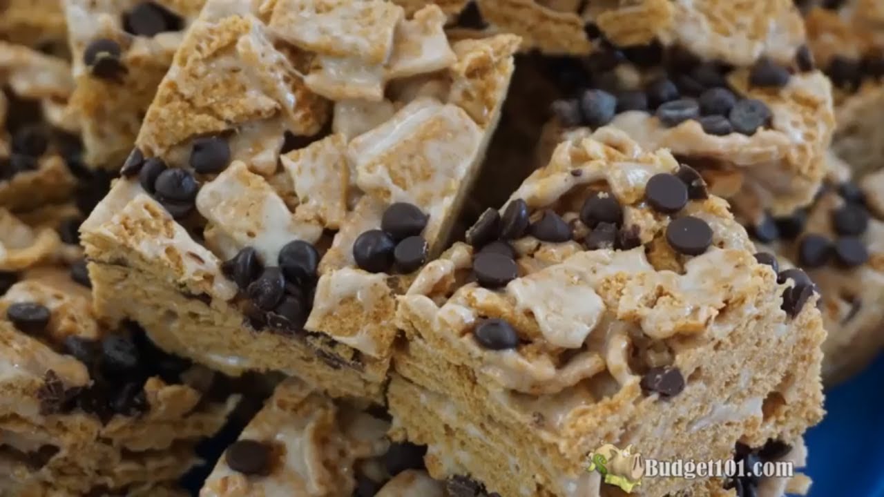 Budget101&trade; No-Bake 4-ingredient Honey Graham S'mores Bars