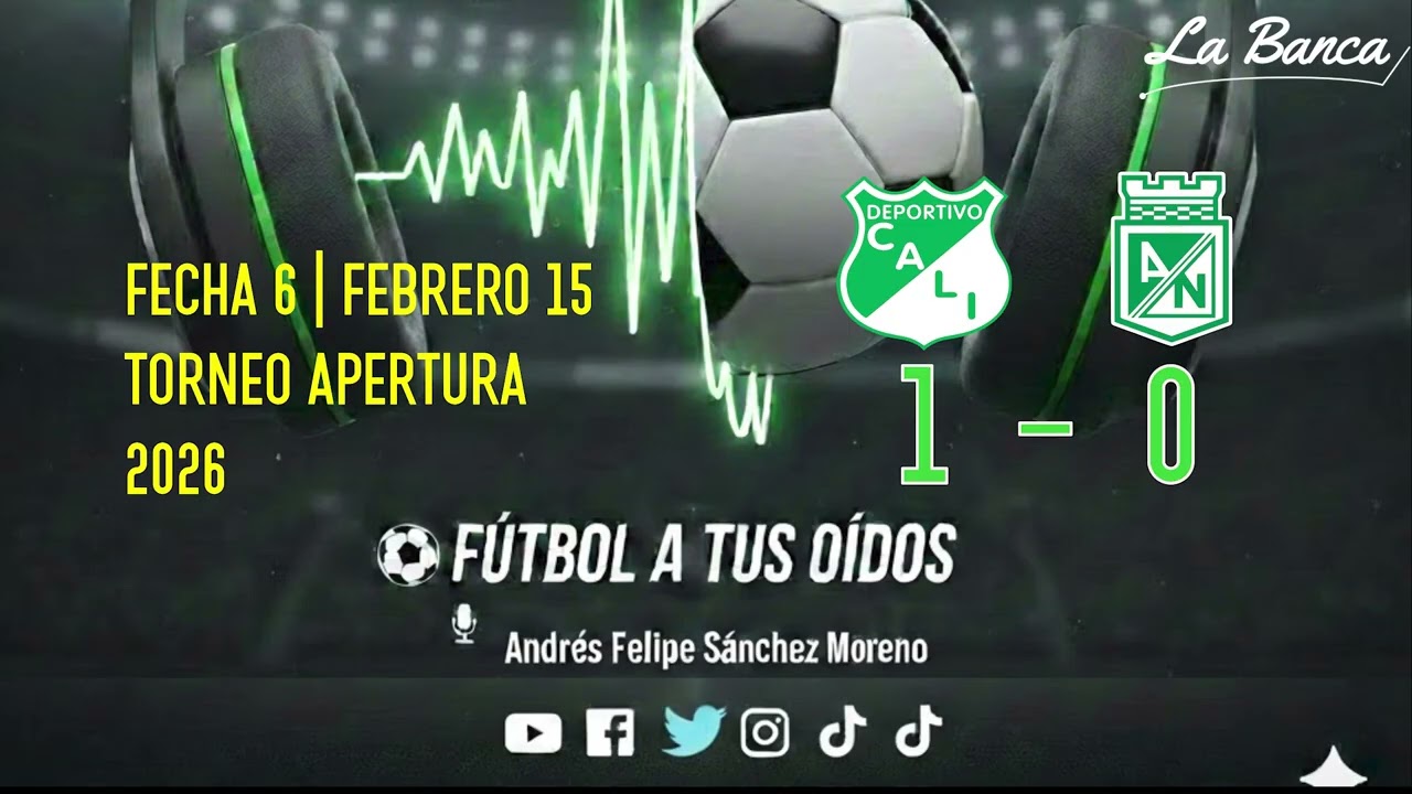 118. Fútbol a tus Oídos | Torneo Apertura - Fecha 7 | Cali 1 - Nacional 0