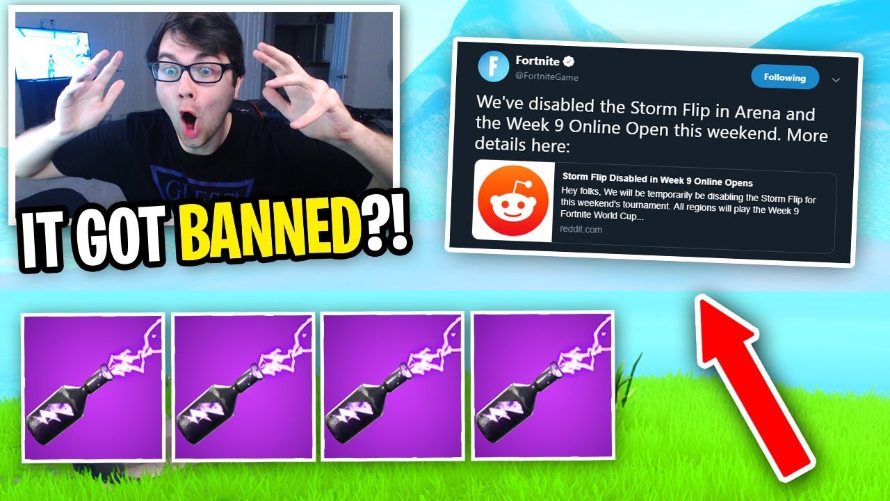 I used the NEW Storm Flip and it got BANNED from Fortnite... (it's overpowered)