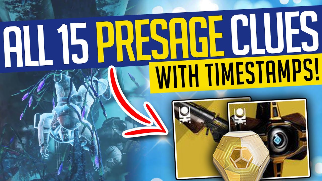 Destiny 2 | ALL 15 PRESAGE CLUES! Every Scannable w/ Timestamps! Season of the Chosen