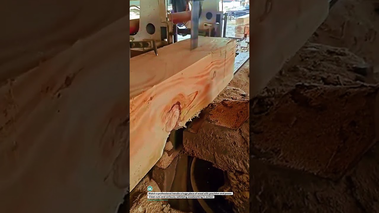 Pro Cutting Through Massive Wood! 🪵