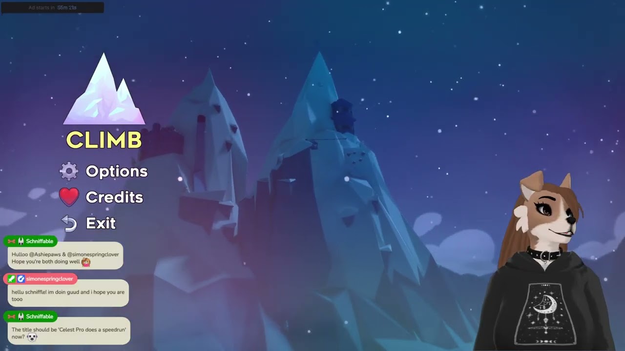 ⛰️ Clumsy doggo goes on a hike (First time playing Celeste)