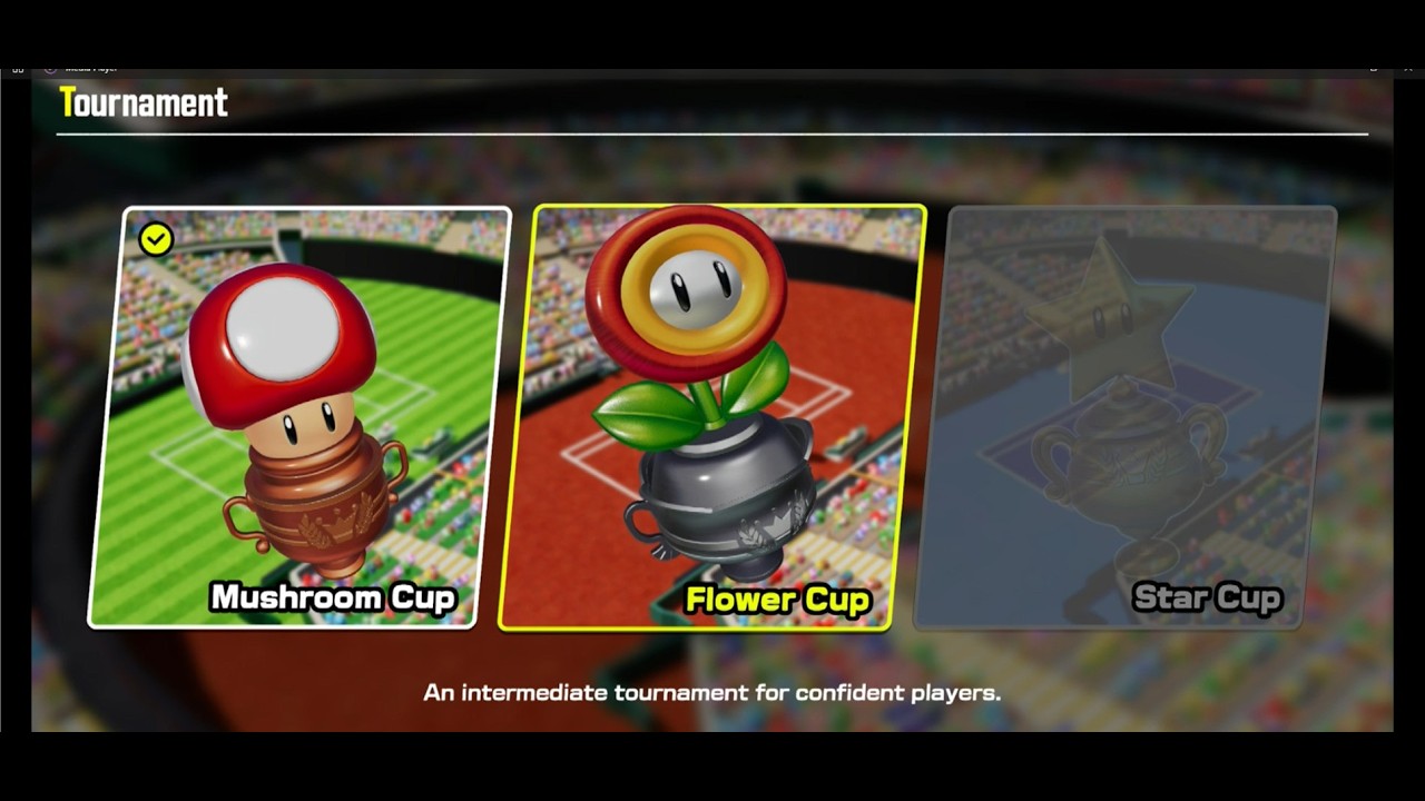 Mario Tennis Fever - Tournament Mode - Flower Cup Playthrough