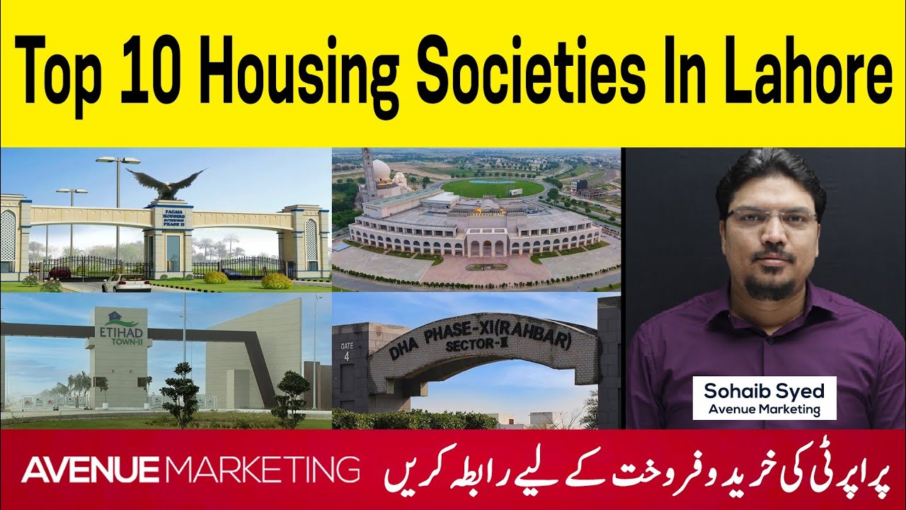 Top 10 Housing Societies in Lahore - A Comprehensive Guide | Avenue Marketing