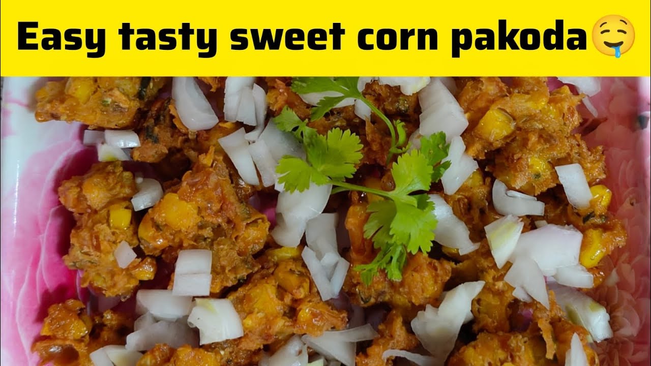 Easy tasty sweet corn pakoda 🤤@(nysha's spice Vlogs)#pakoda#yotubevlog 