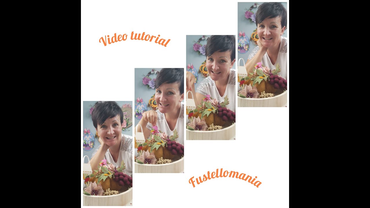 Videotutorial Festa dell'uva. Centrotavola autunnale #gnomi #lanterna #pannolenci