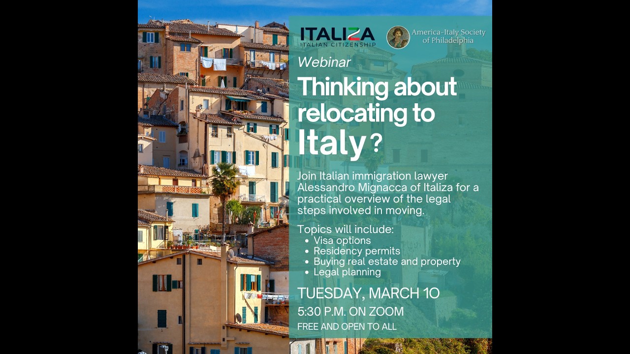 Thinking about Relocating to Italy?