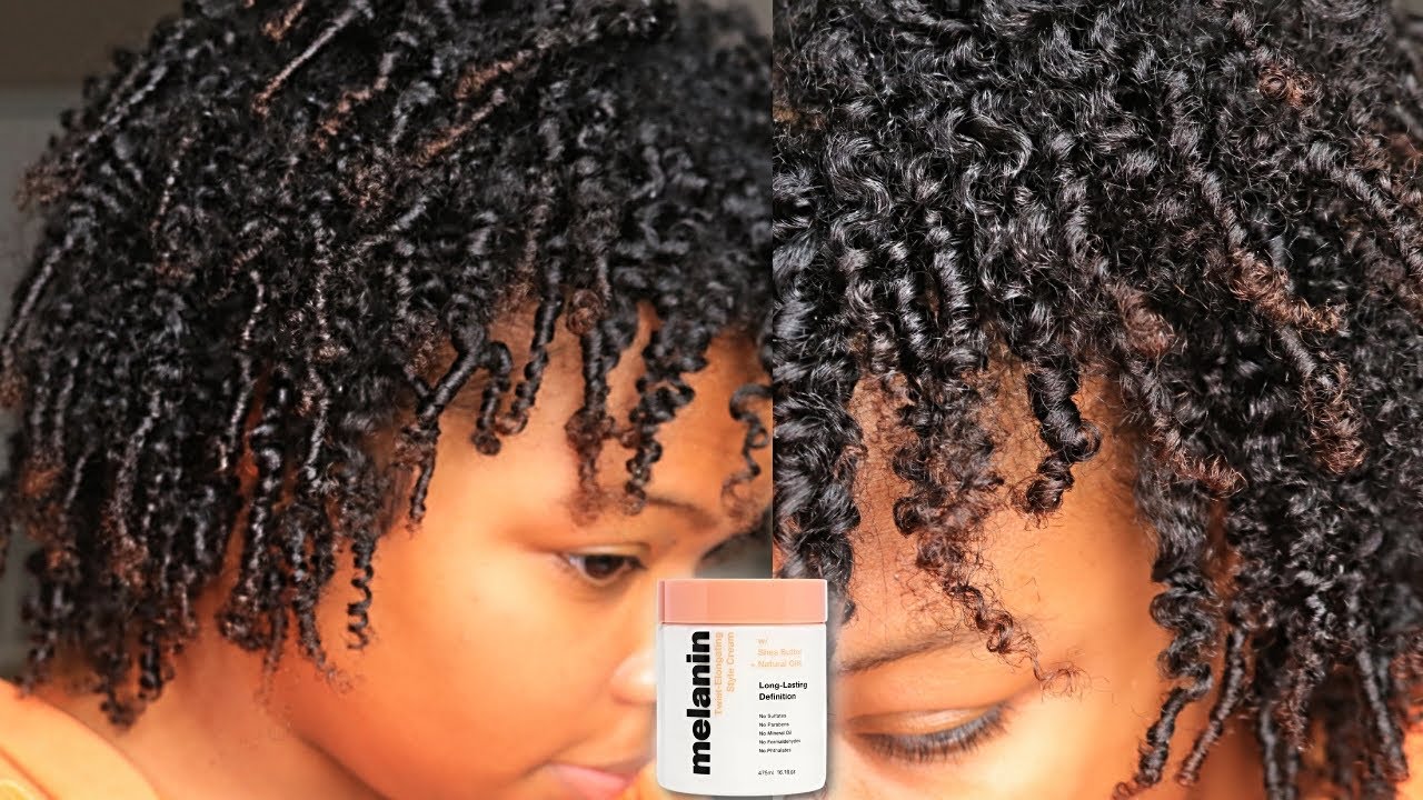Twist Out ft. Melanin Haircare Twist-Elongating Style Cream