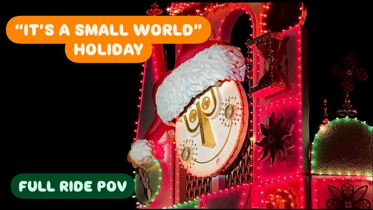 [2024] “It’s A Small World” Holiday in 2k - POV | Disneyland California