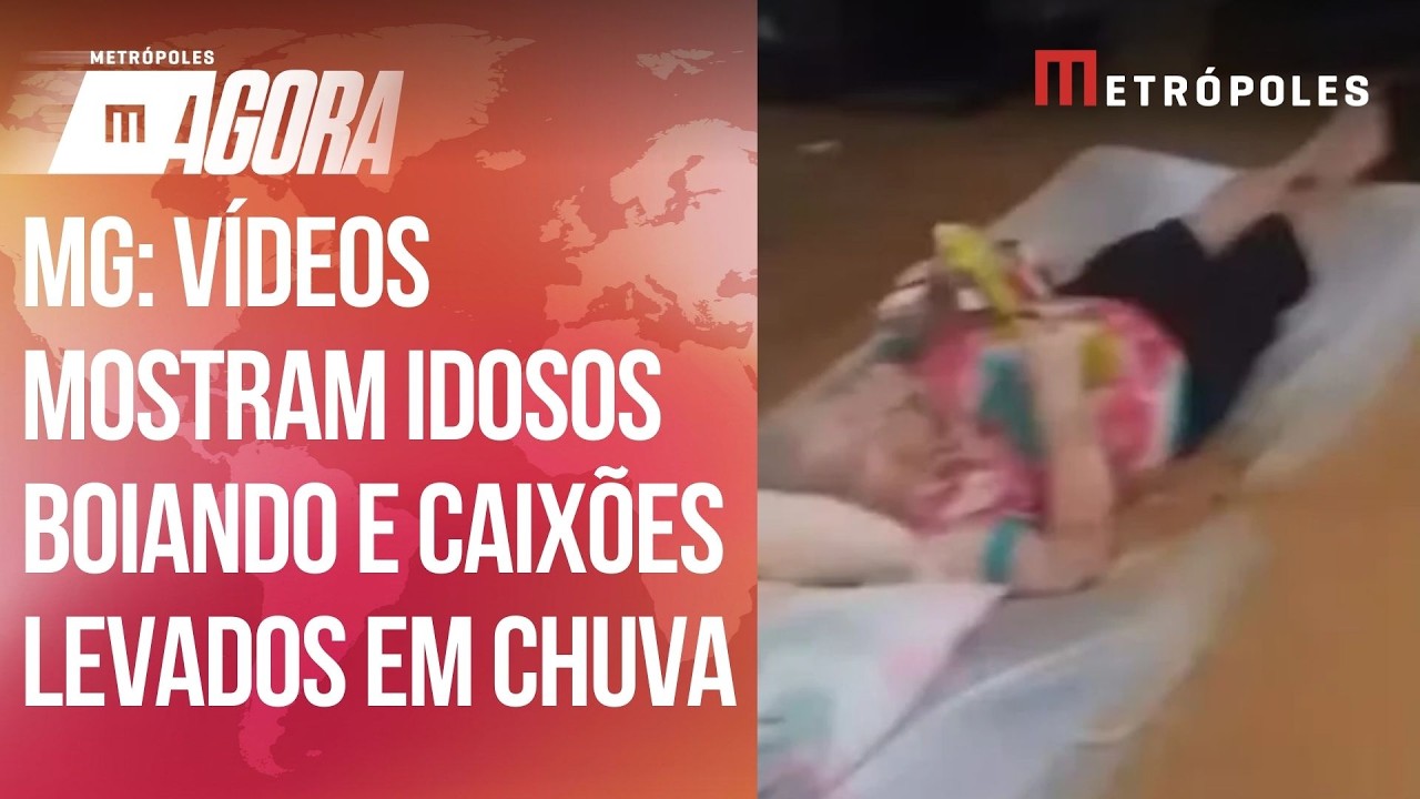 Idosos boiando e caixões levados: vídeos de enxurrada em Minas Gerais chocam o Brasil