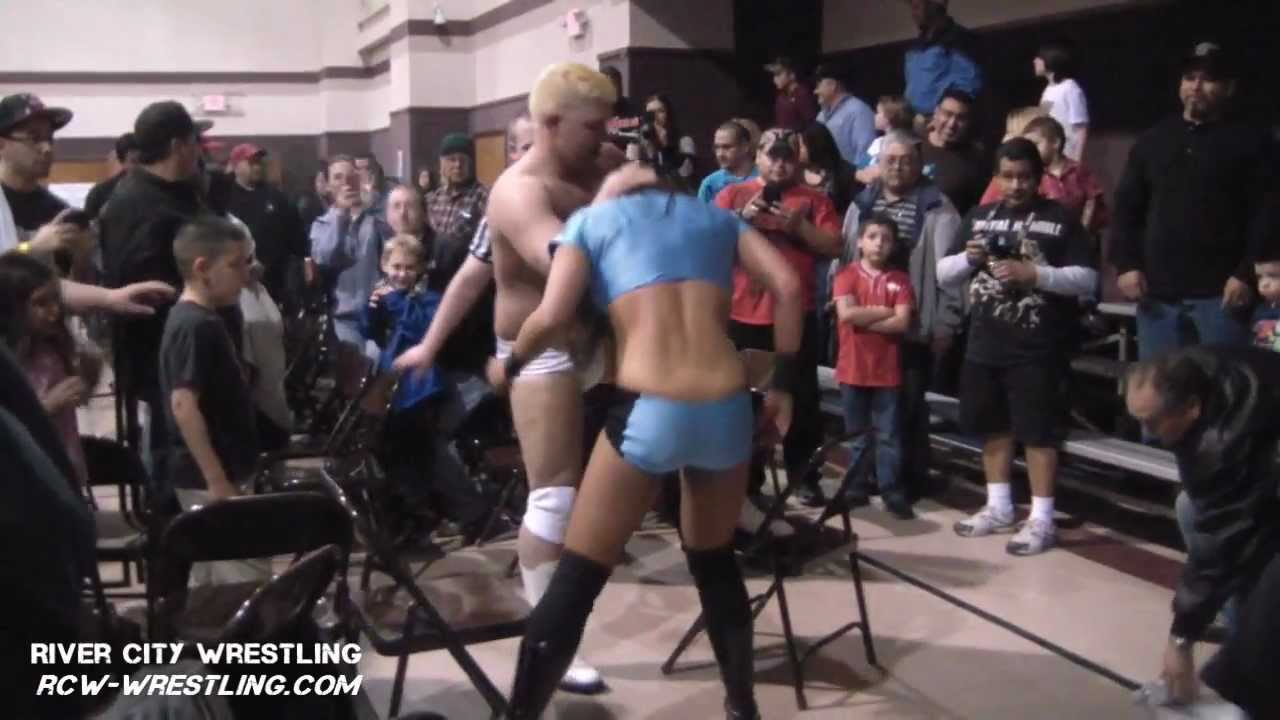 River City Wrestling (RCW) - closing moments of Alissa Flash vs. Minister Rick David