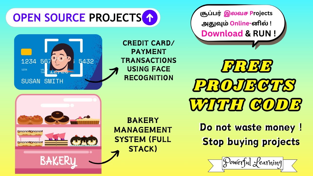 FREE PROJECTS WITH CODE IN TAMIL| BAKERY MANAGEMENT PROJECT AND PAYMENT USING FACE RECOGNITION