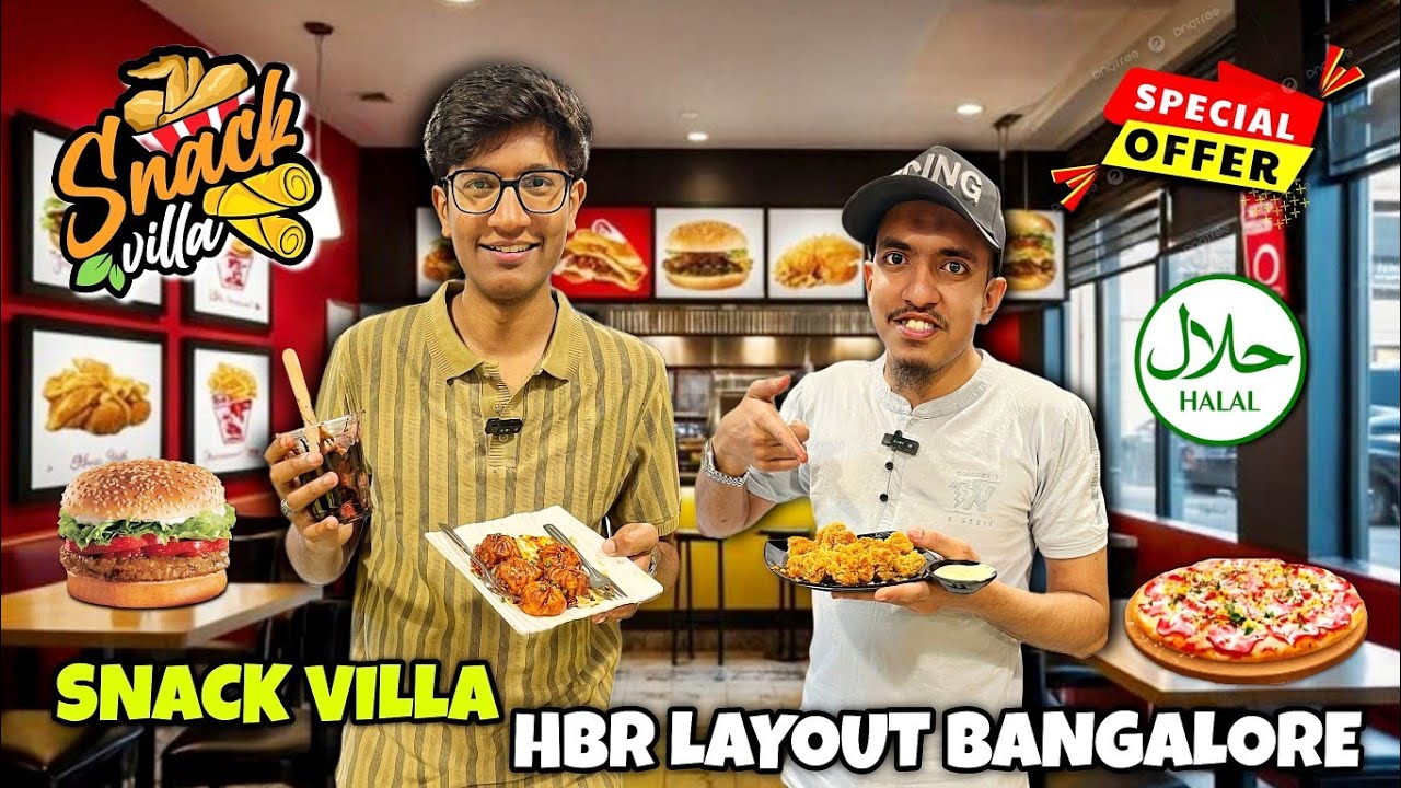 Snack Villa Hbr Layout Bangalore Crispy Chicken At 99₹ Only | Best Fast Food Cafe In Hbr Bangalore