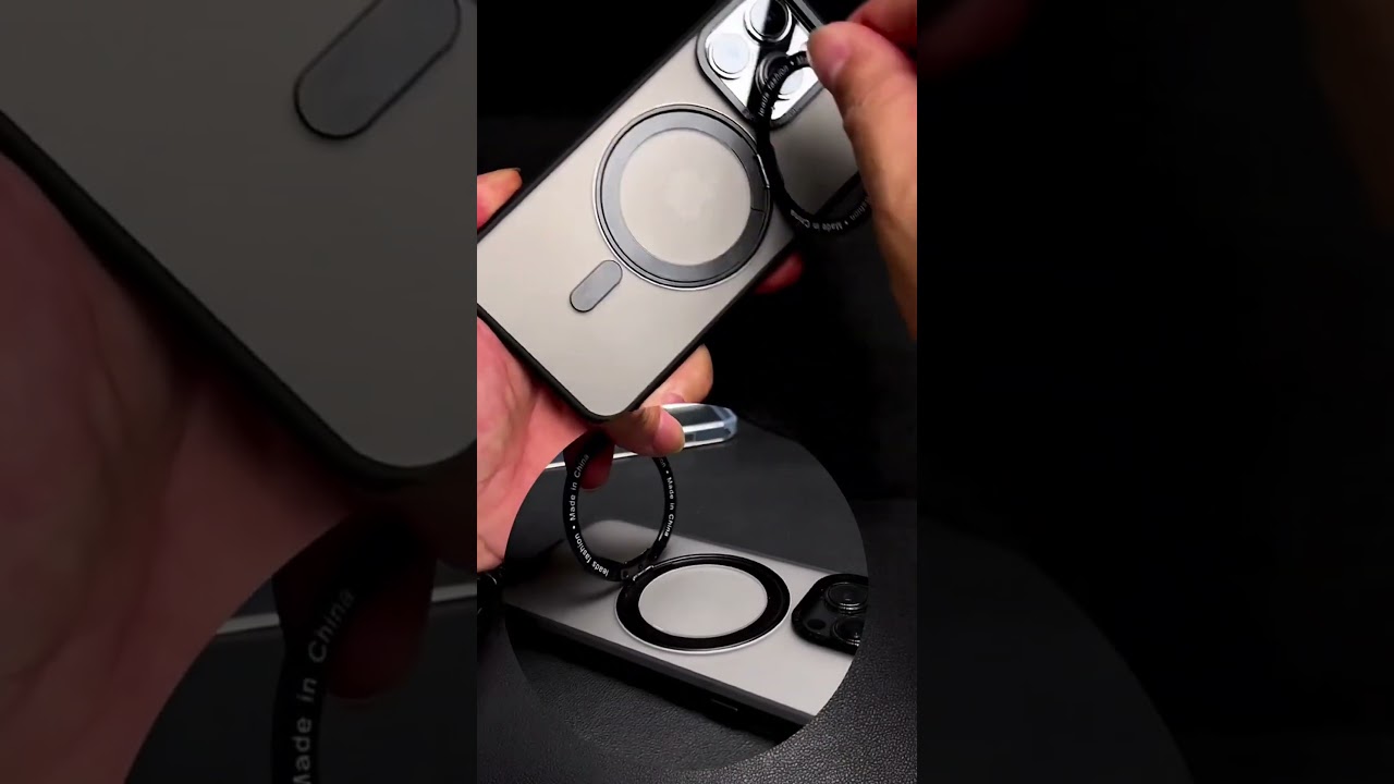 15 Pro Max Plus Funda de tel&eacute;fono con soporte magn&eacute;tico de lujo #shorts