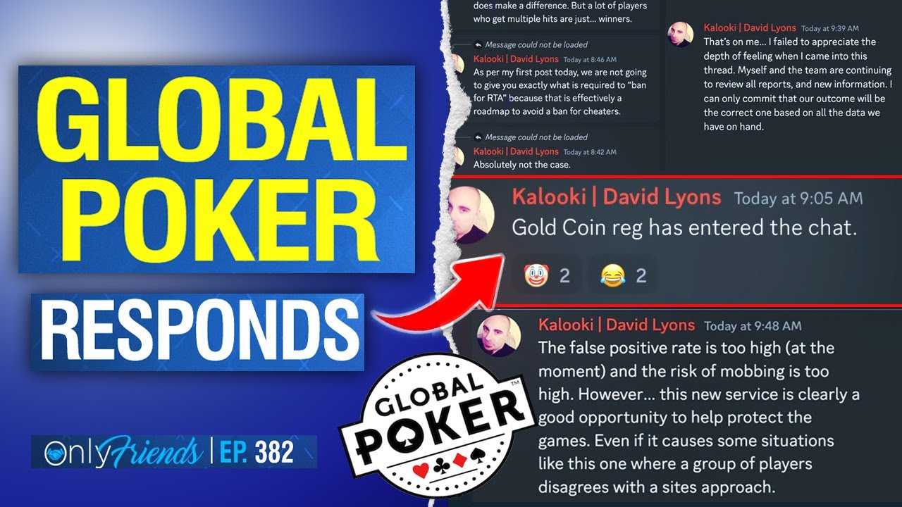 Global Poker's ABSURD response to CHEATING ALLEGATIONS | Only Friends Ep 