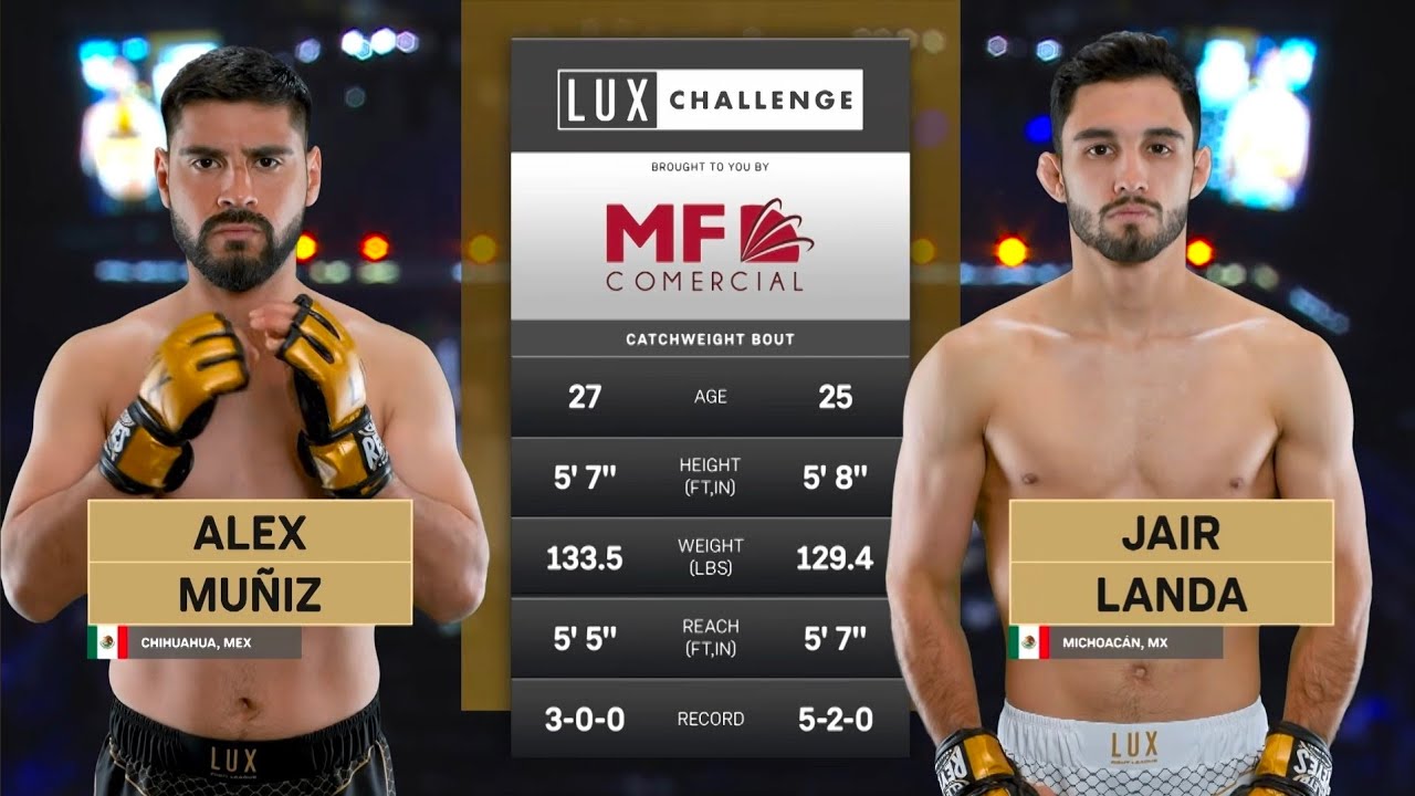 TKO EN EL SEGUNDO ROUND | Jair Landa vs Alex Muñiz | LUX 058 Monterrey
