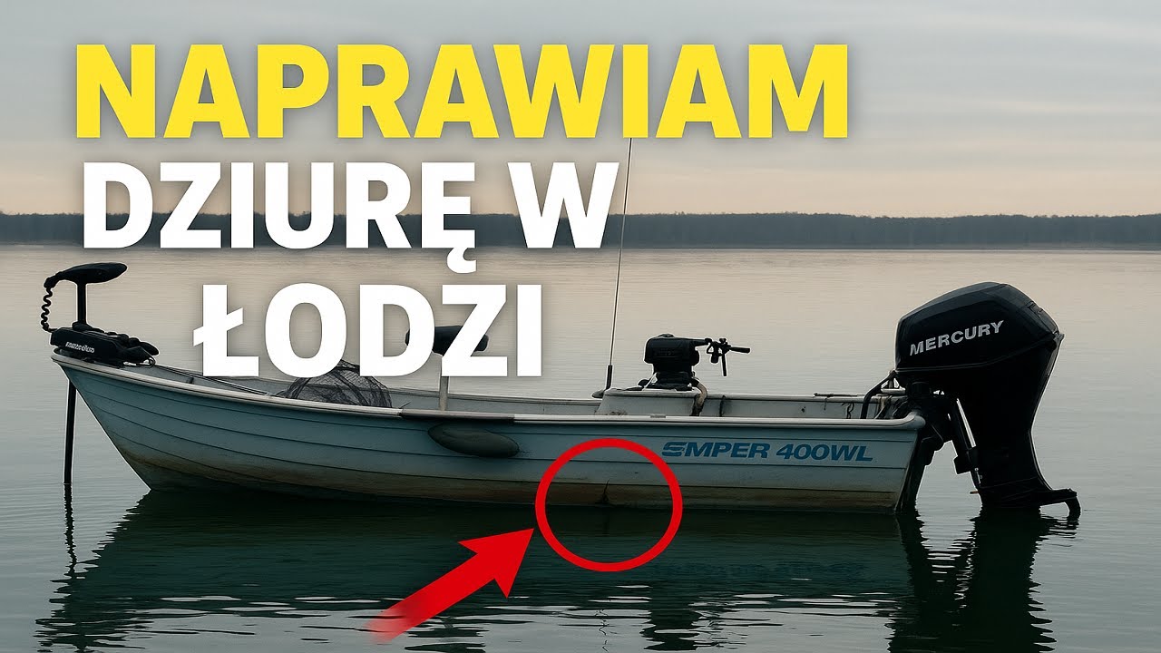TAK NAPRAWIŁEM DZIURĘ W ŁODZI!  NAPRAWA ŻYWICĄ POLIESTROWĄ. NIE SPODZIEWAŁEM SIĘ, ŻE TO TYLE ROBOTY!
