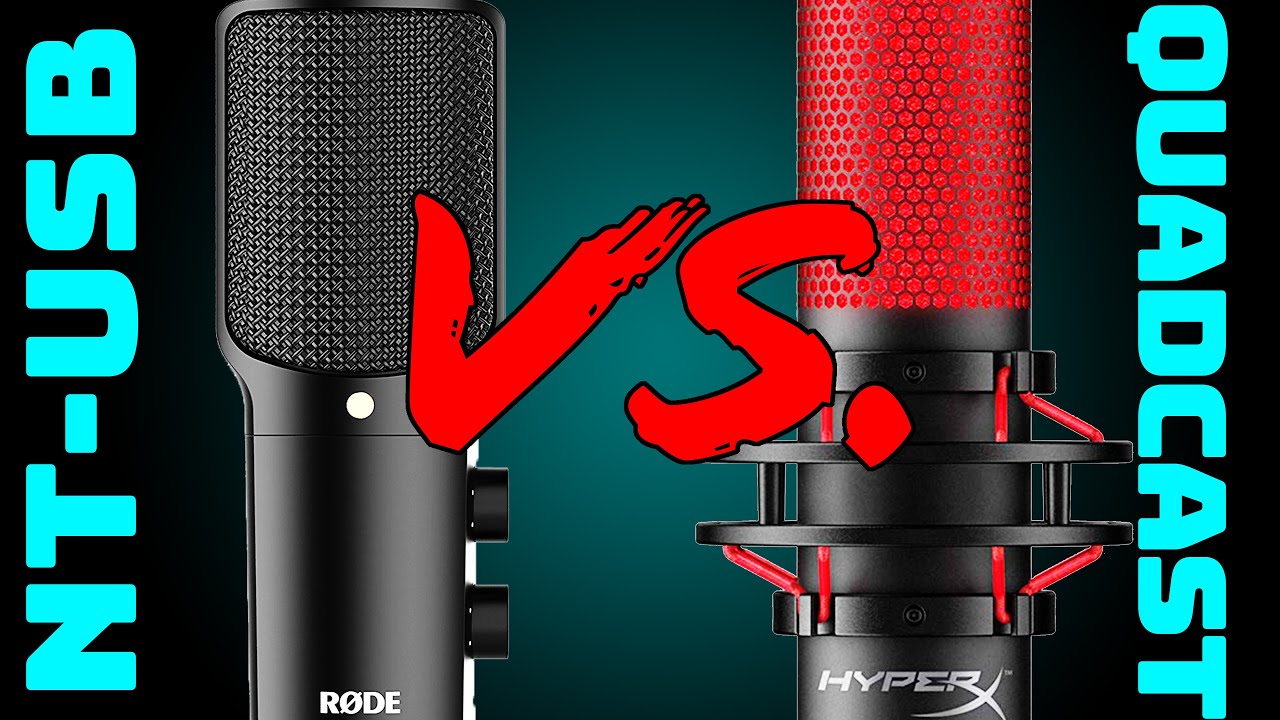 Rode NT USB vs  HyperX Quadcast Mic Shootout MicAndCam English 2020