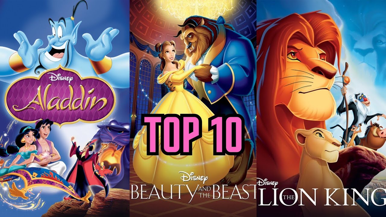 top 10 disney elokuvaa