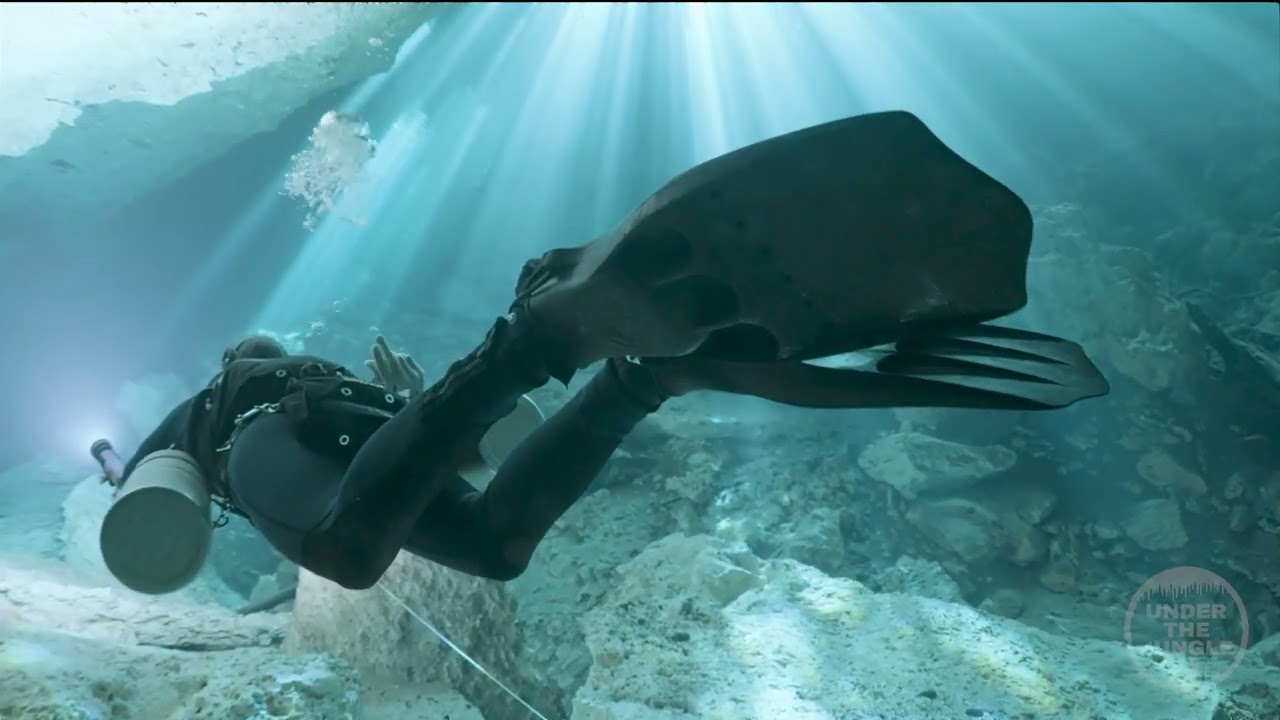 Ponderosa Cenote Dive -- Full Cavern Dive POV Start to Finish