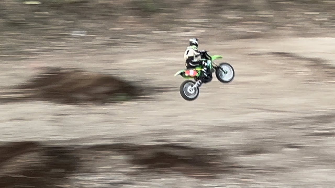 Losi Pro Moto freestyle at the neighborhood RC track